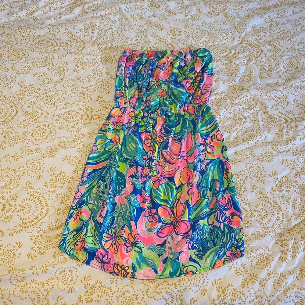 Lilly Pulitzer Strapless Sundress Size: Small